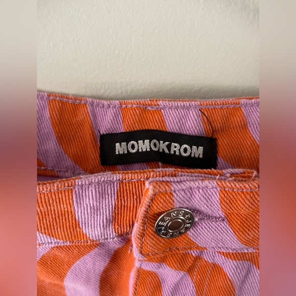 Momokrom Swirl Abstract Print Denim Mini Skirt [XL/Size 14] - Picture 3 of 12